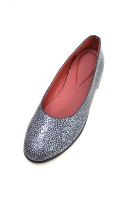 Grey stingray ladies flat ballet